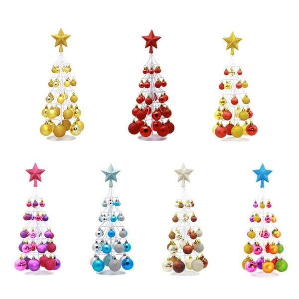 

mini star christmas tree ball tower trees star festival party christmas decoration ball tree