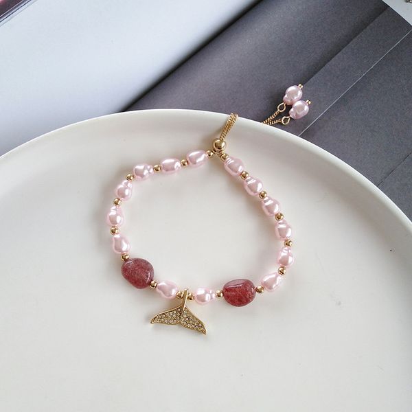 

laniwoo pearl bracelet for girls fashion jewelry 2020 new style wholesale accessory, Black