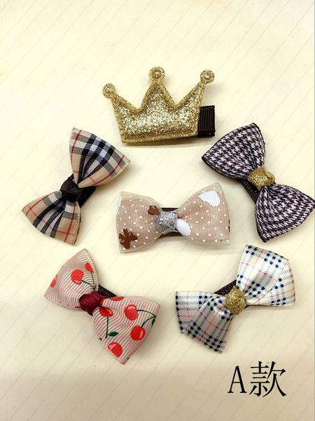 

kids designer hair accessories korean foreign trade childrens baby girls hair accessories set crown all-inclusive duckbill clip hair accesso