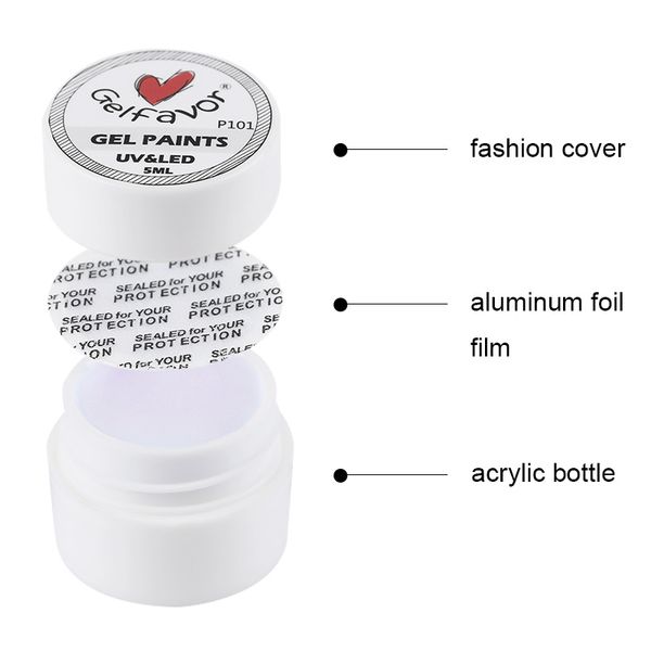 

30 colors nail art painting nail gel polish draw acrylic color uv led gel varnish diy makeups tips js11