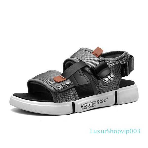 

fashion man beach outdoor shoes roman men casual shoe flip flops slippers flat sorrynam, Black