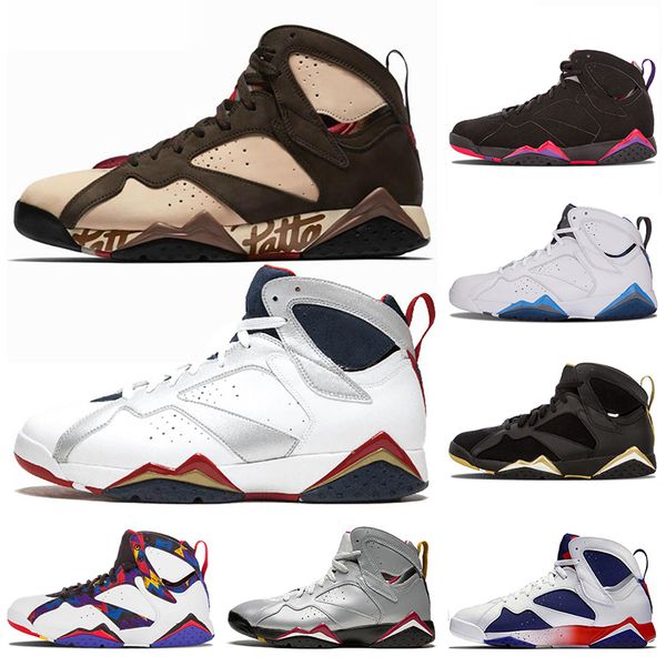 

высокое качество jumpman 7 7s баскетбольная обувь patta raptors олимпийский gmp французский синий рэй аллен тинкер альтернативный заяц ретро