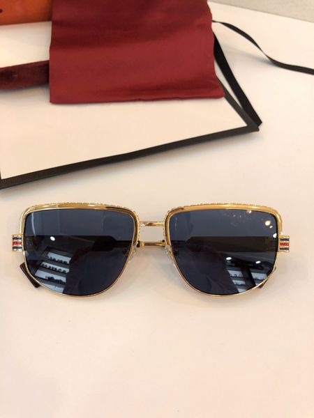 

latest selling popular fashion 0585 women sunglasses mens sunglasses men sunglasses gafas de sol sun glasses uv400 lens with box, White;black