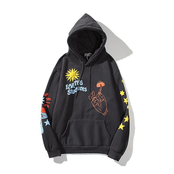 

2020 designer new tide brand hip-hop grandpa three-dimensional bubble print hoodie sweater wholesale, White;black