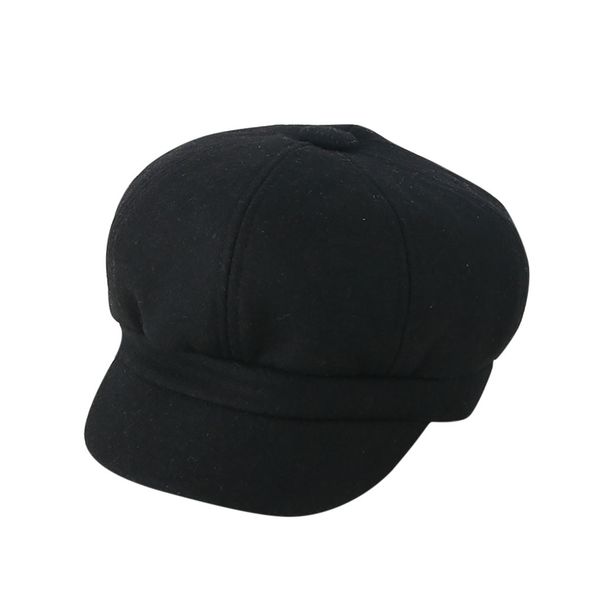 

Wool Women Beret Autumn Winter Octagonal Cap Hats Stylish Artist Painter Newsboy Caps Black Grey Beret Hats Female Hats Warm #Z