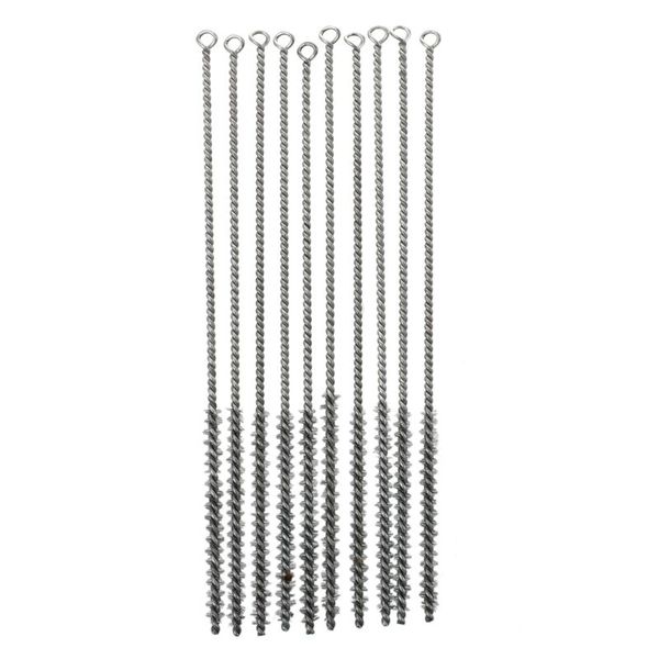

bmby-28cm 8mm diameter spiral twisted steel wire tube clean brush 10pcs