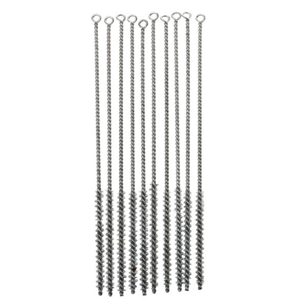 

bmby-28cm 8mm diameter spiral twisted steel wire tube clean brush 10pcs