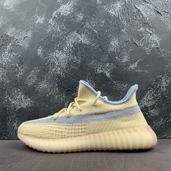 

v2 linen sneakers kanye sneaker west running shoes trainer youth kids men women trainers real boots fy5158, Black