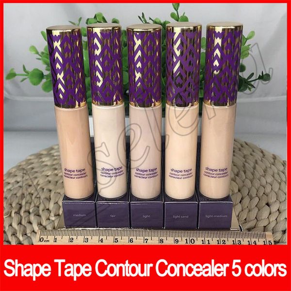 

face makeup shape tape contour concealer 5 colors fair/light/light medium/light sand/medium 10ml liquid foundation concealer