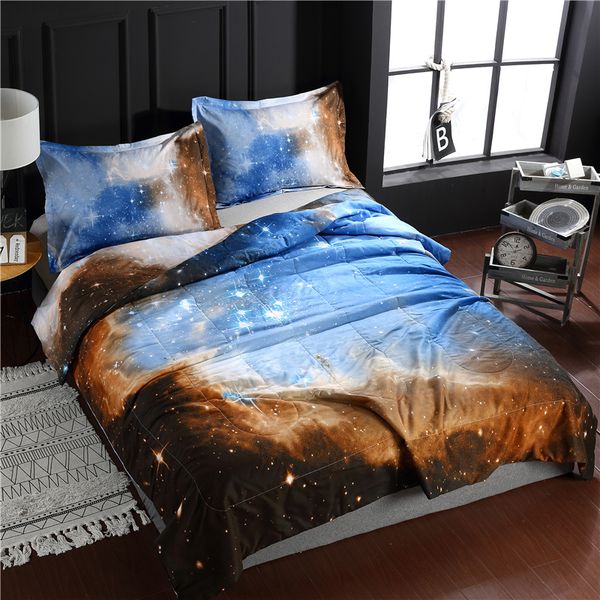 

galaxy planet 3d printed comforter set 1pc comforters and 2pcs pillow sham