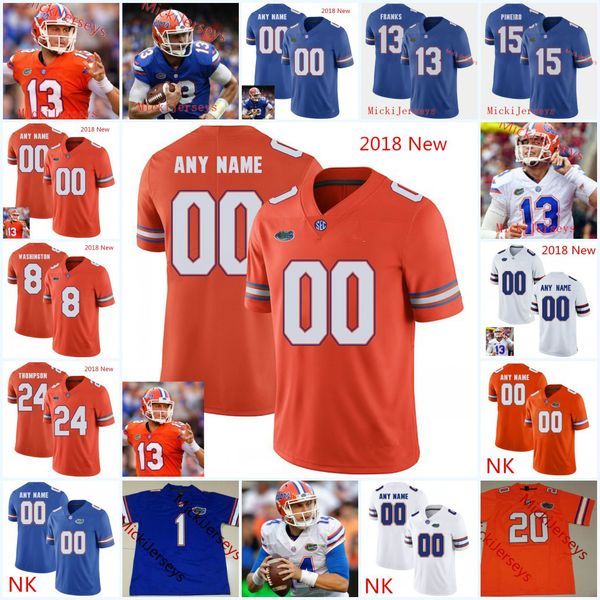 

custom florida gators football jersey chauncey gardner-johnson cece jefferson jachai polite feleipe franks david reese florida gators jersey, Black