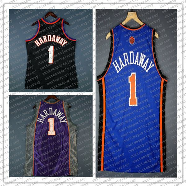 

100% stitched penny hardaway jersey mens vest stitched basketball jerseys ncaa, Black;blue