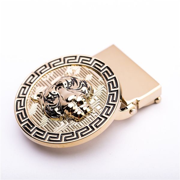 

i7jtx 2019 hardware smooth buckle men's leather for 3.3 wu jin tou belt 2019 qingcan hardware smooth buckle men's leather head for, Slivery;black