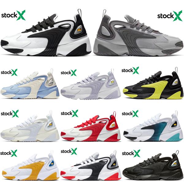 

stock x m2k tekno zoom 2k sport sneakers for men women running shoes black white race red triple black mens stockx shoes 36-45