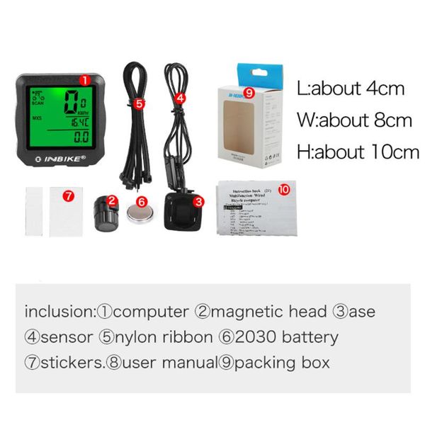 

80cm wired cycling time display odometer waterproof bike computer speedometer