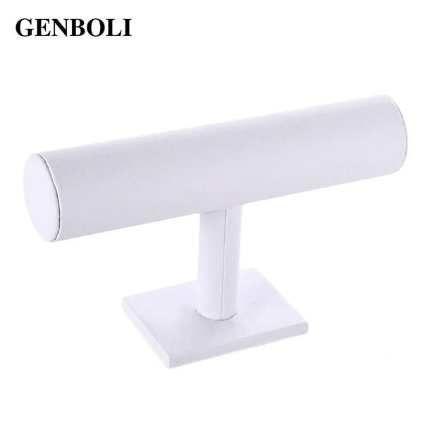

genboli t-bar bracelet watch display jewelry packaging rack necklace hair bands headband stand organizer holder, Black;blue