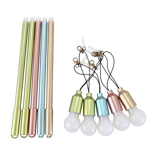 

0.38mm cute creative unique light bulb neutral dust plug gel pen school office stationery neutral pen