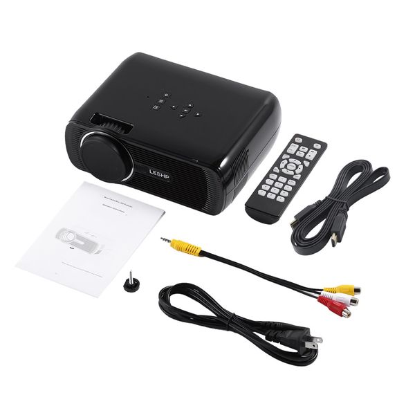 

white & black led projector wifi 1200 lumens 800*480 resolution home cinema bl-80 support pc lapusb tv box ipad smartphone car