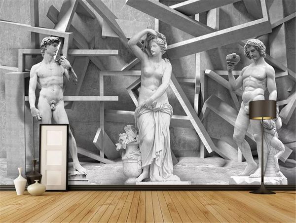 

3d обои скульптура цифровое искусство настенная живопись hd цифровая печать влага обои
