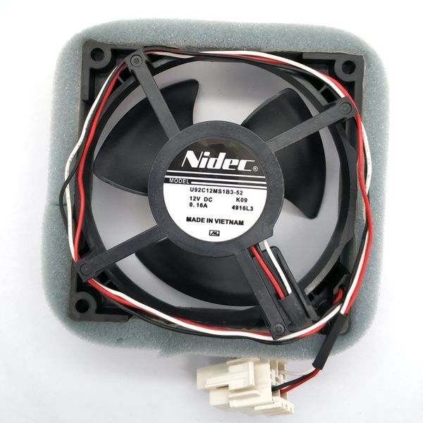 

новый оригинал для nidec 9cm u92c12ms1b3-52 12v 0.16 a для rrefrigerator охлаждающий вентилятор холодильного радиатора