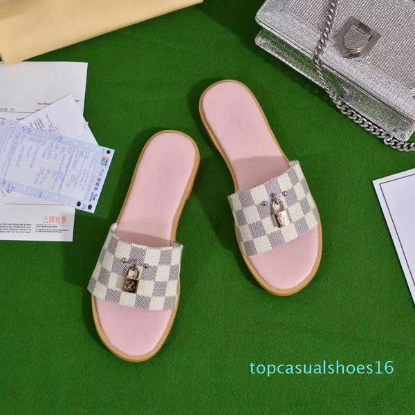 

топ 2019 мужчины женщины слайд сандалии дизайнерская обувь роскошные слайд летняя мода широкий плоский скользкий с толстыми сандалиями тапоч, Red;white