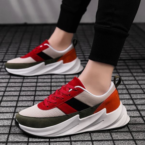 

baideng men footwear running shoes big size 46 cool man sneakers jogging red green style sports shoes male boy zapatos de hombre