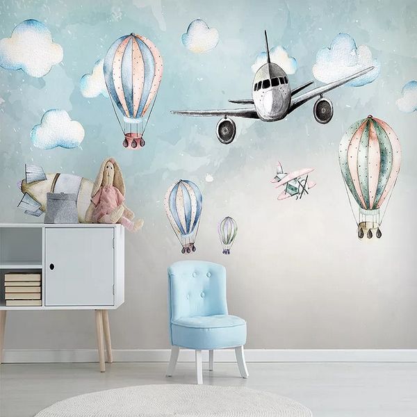 

custom large mural 3d wallpaper nordic modern style hydrogen balloon child bedroom mural tv back wall decor deep 5d embossed