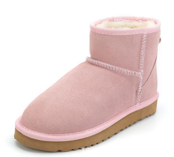 

2019 winter new australia classic snow boots a+++ quality women man winter boots fashion discount ankle boots shoes size 5-12, Black