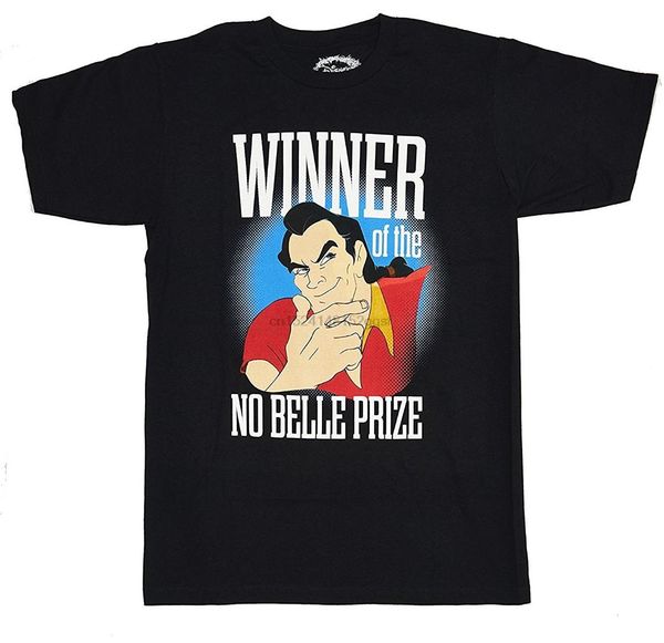 

100% gaston no belle prize t-shirt, White;black