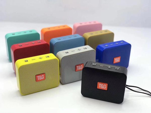 

Tg166 quare mini portable bluetooth peaker wirele v5 0 500mah fm u b tf aux 20pc lot