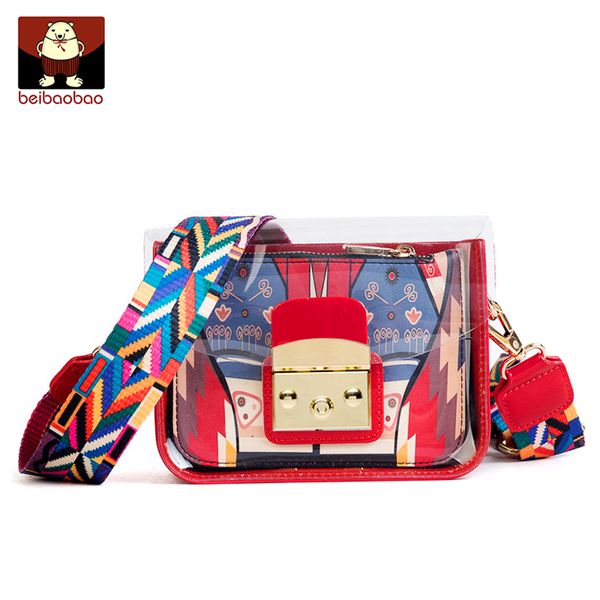 

bag jelly bag transparent female 2020 new wave wide-body messenger female fashion mini wild