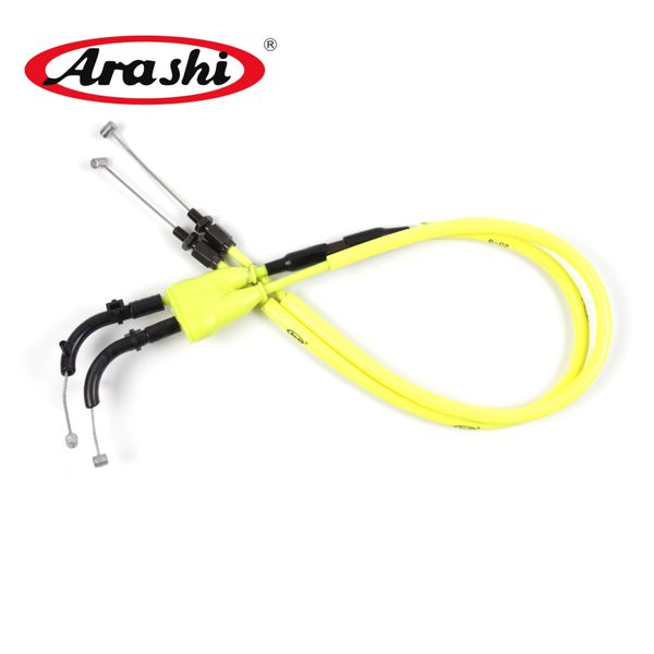 

arashi motorcycle throttle cables replacement for yamaha yzf r1 2004 2005 2006 yzf-r1 stainless rubber cable wire lines