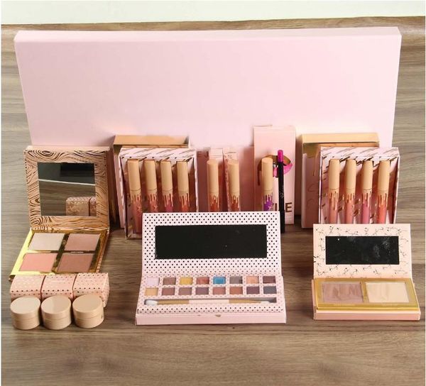 

big makeup sets 16 color eyeshadow 4 lip gloss 3 loose powder 2 shimmer single lip gloss combination makeup sit epacket ship