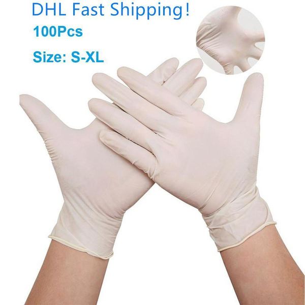 S-XL Одноразовые перчатки PVC 100 шт. / Пакет Защитные для салона Бытовые Перчатки сада Мульти используются четкие перчатки FS9518