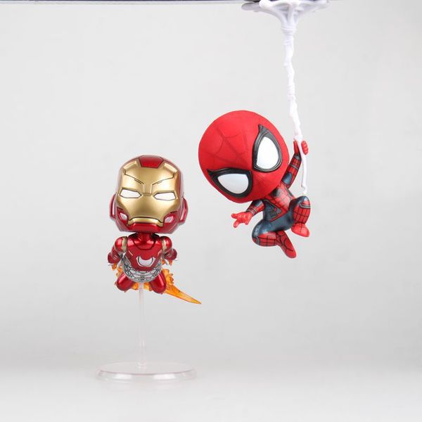 

hero back to school spider man iron man boxed doll accessories
