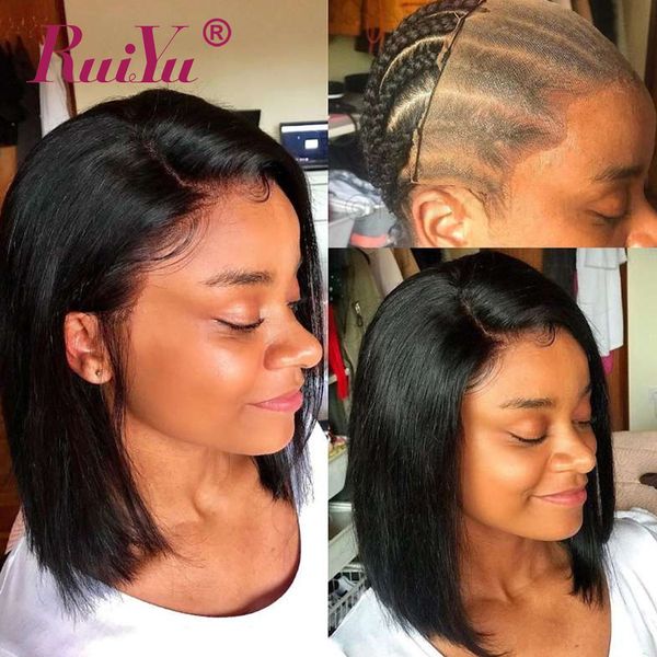 

прямой боб фронта шнурка человеческих волос парики с ребенком волос preplucked перуанский волос remy полный конец dark light brown цвет боб, Black;brown