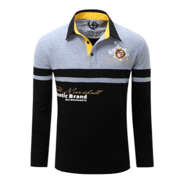 

designer polos for mens fashion letter print with pattern contrast color men polo shirts mens luxury lapel tshirts polos clothing, White;black