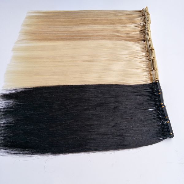 

2019 новых продуктов Подгонянные выдвижения волос цвета 6D для быстрых Pre скрепленных волос технология соединения верхнего сегмента 100% Remy человеческих волос