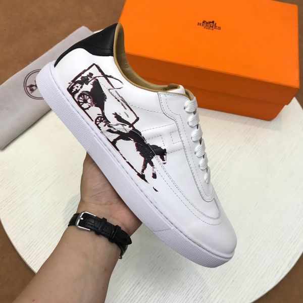 

new style luxury men's casual sports shoes fashion brand autumn and winter men's shoes three platform 3d printed tianma pattern br, Black