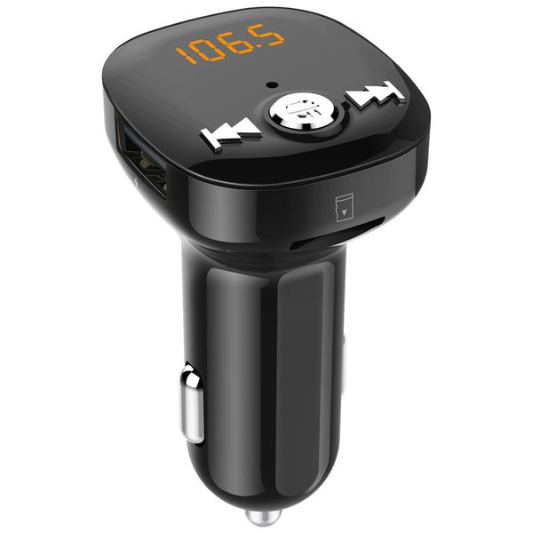 

new bluetooth car usb charger fm transmitter radio adapter mp3 player quick charge dec24 drop ship car styling