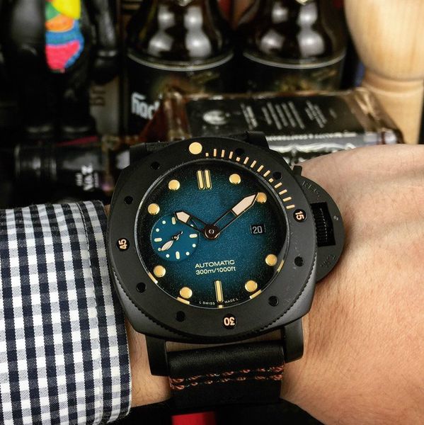 

дизайнер мужские часы автоматические часы 316 тонкой стальной 47мм циферблат человек смотреть роскошные часы календарь механические часы, Slivery;brown