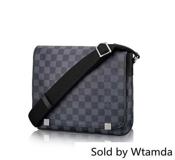 

District Pm N41028 Мужчины Сумки через плечо Сумка на ремне Сумки Портфели Портфели Багаж