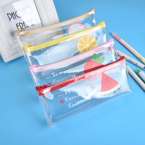 

students kids fruit pencil pouch pencil case stationery storage bag