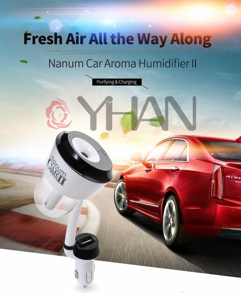 

4colors 50ml diffuser car humidifier essential oil portable car air mini humidifier cool mist purifier in car 12v 1.5w