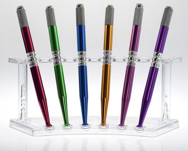

tattoo pen makeup crystal acrylic manual tattoo pen microblading permanent eyebrow tools for women men 2019