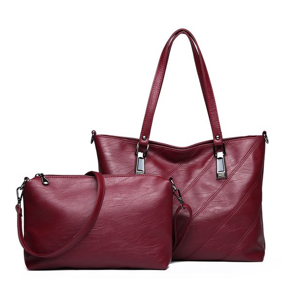

2018 autumn and winter europe and the united states new stitching handbags fashion shoulder bag ladies