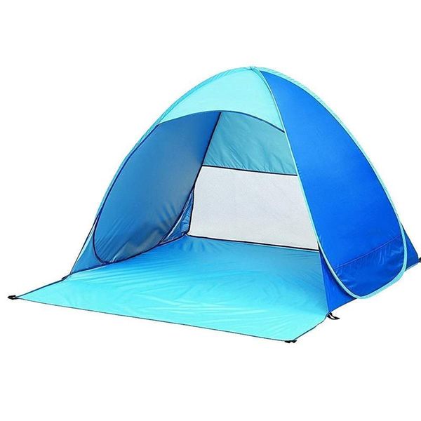 

automatic up instant portable outdoors quick cabana beach tent sun shelter,blue