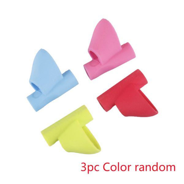

3pcs children silicone posture correction grip ergonomic device training writing aid tools pencil holder