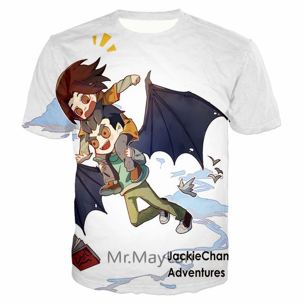 

the latest men's colorful xiaoyu anime 3d printing t-shirt polera 2019 tide brand hip hop kawaii t-shirt 5xl harajuku, White;black