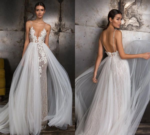 

2020 bohemian wedding dresses a line backless bling sequins applique boho wedding dress sweep train plus size beach bridal gowns, White